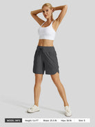 Willit Womens Active 7 Inch Shorts in deep gray5