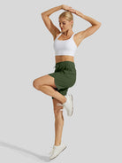 Willit Womens Active 7 Inch Shorts in olive4