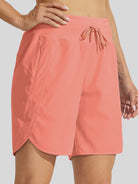 Willit Womens Active 7 Inch Shorts in coral3