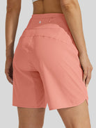 Willit Womens Active 7 Inch Shorts in coral4