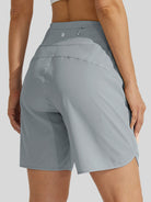 Willit Womens Active 7 Inch Shorts in light gray3