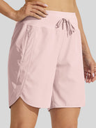 Willit Womens Active 7 Inch Shorts in light pink3