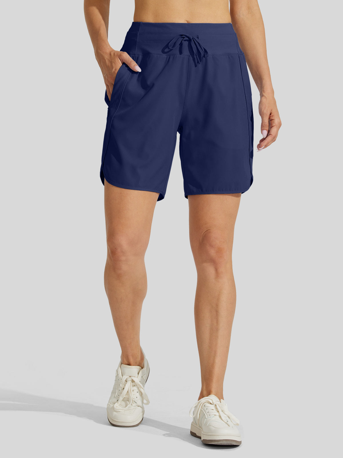 Willit Womens Active 7 Inch Shorts in navy1
