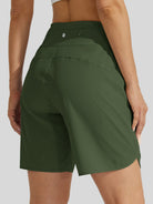 Willit Womens Active 7 Inch Shorts in olive5