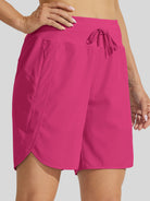 Willit Womens Active 7 Inch Shorts in rose red3