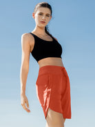 Willit Womens Active 7 Inch Shorts in tomatored2