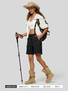 Willit Women's Active Trek Shorts 7 Inch in black6