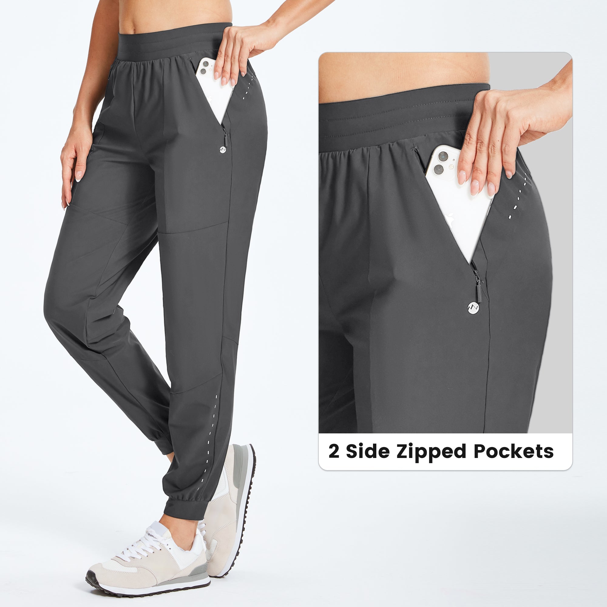 Women's Running Joggers Gray_detail
