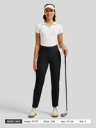 Willit Women's Ankle Stretch Golf Pants-27.5 Inch_black
