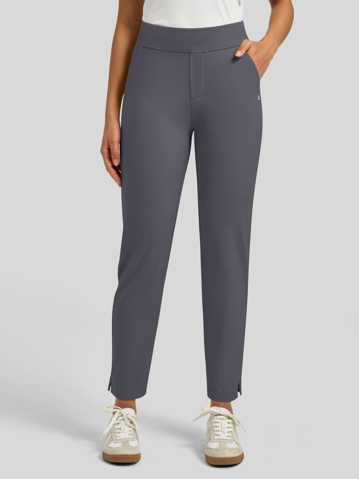 Willit Women's Ankle Stretch Golf Pants-27.5 Inch_deep gray