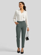 Willit Women's Ankle Stretch Golf Pants-27.5 Inch_fir green