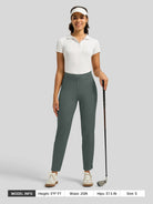 Willit Women's Ankle Stretch Golf Pants-25.5 Inch_fir green