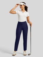 Willit Women's Ankle Stretch Golf Pants-25.5 Inch_navy