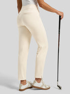 Willit Women's Ankle Stretch Golf Pants-25.5 Inch_off-white