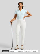 Willit Women's Ankle Stretch Golf Pants-27.5 Inch_white