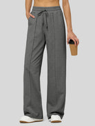 willit Women's Breeze Straight Leg Sweatpants in dark gray_1