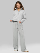 willit Women's Breeze Straight Leg Sweatpants in gray_4