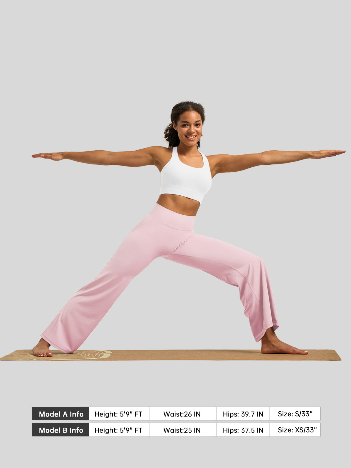 Willit Women's Butterflux Butt Lifting Leggings in light pink5