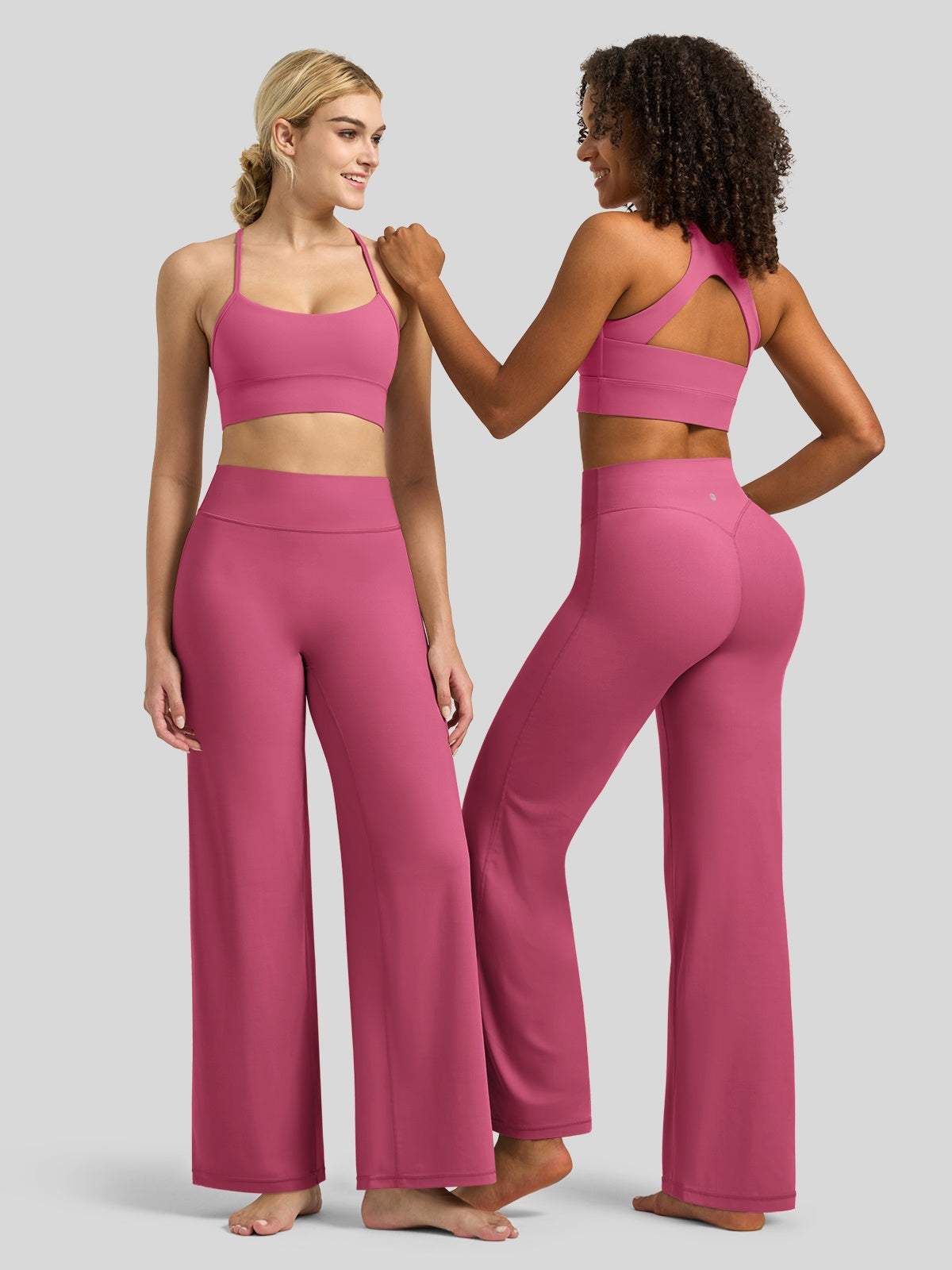 Willit Women's Butterflux Butt Lifting Leggings in rose red3