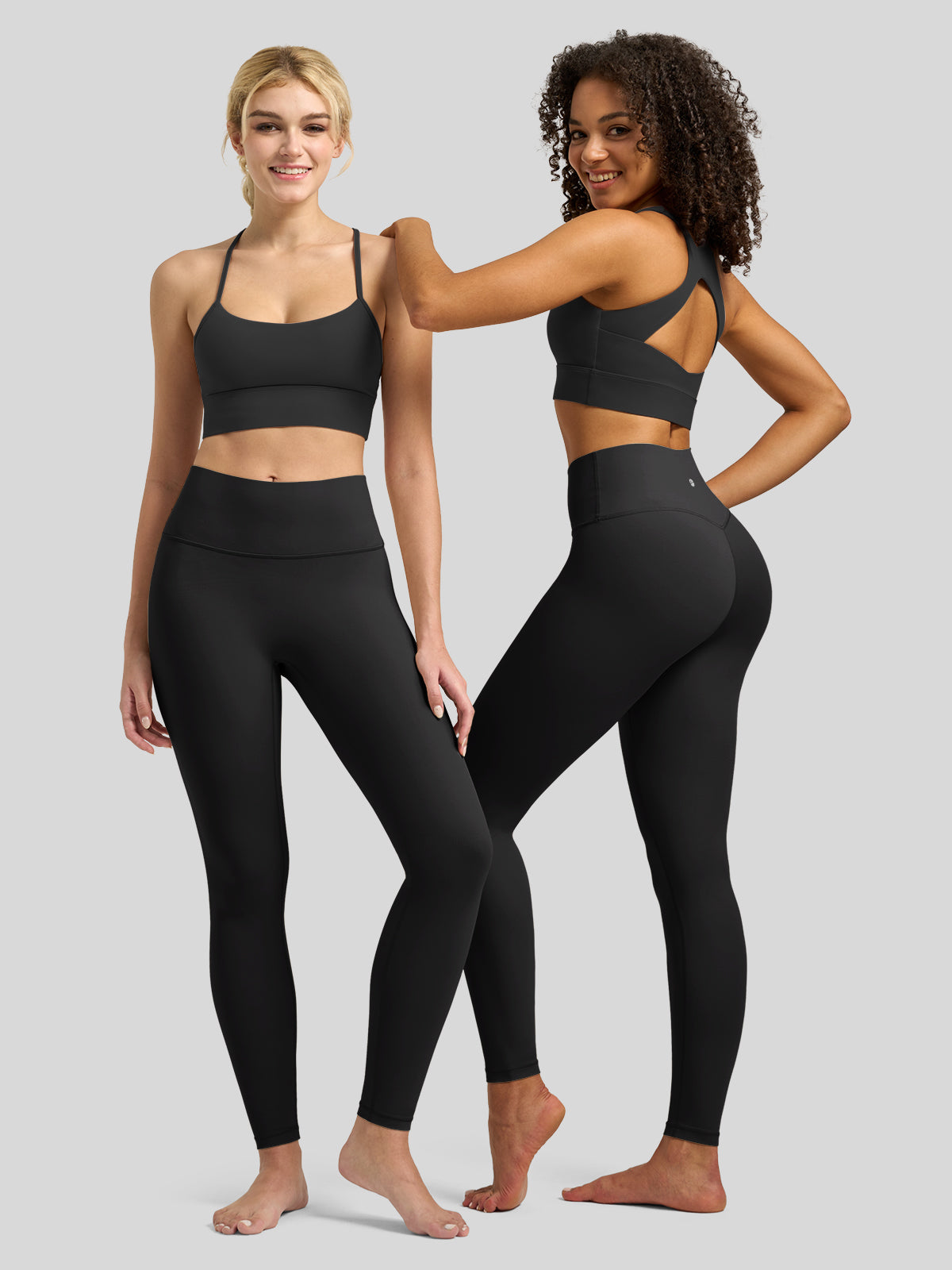 Willit Women's Butterflux High Rise Leggings 25 Inch in black