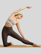 Willit Women's Butterflux High Rise Leggings 28 Inch in brown