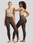 Willit Women's Butterflux High Rise Leggings 28 Inch in brown