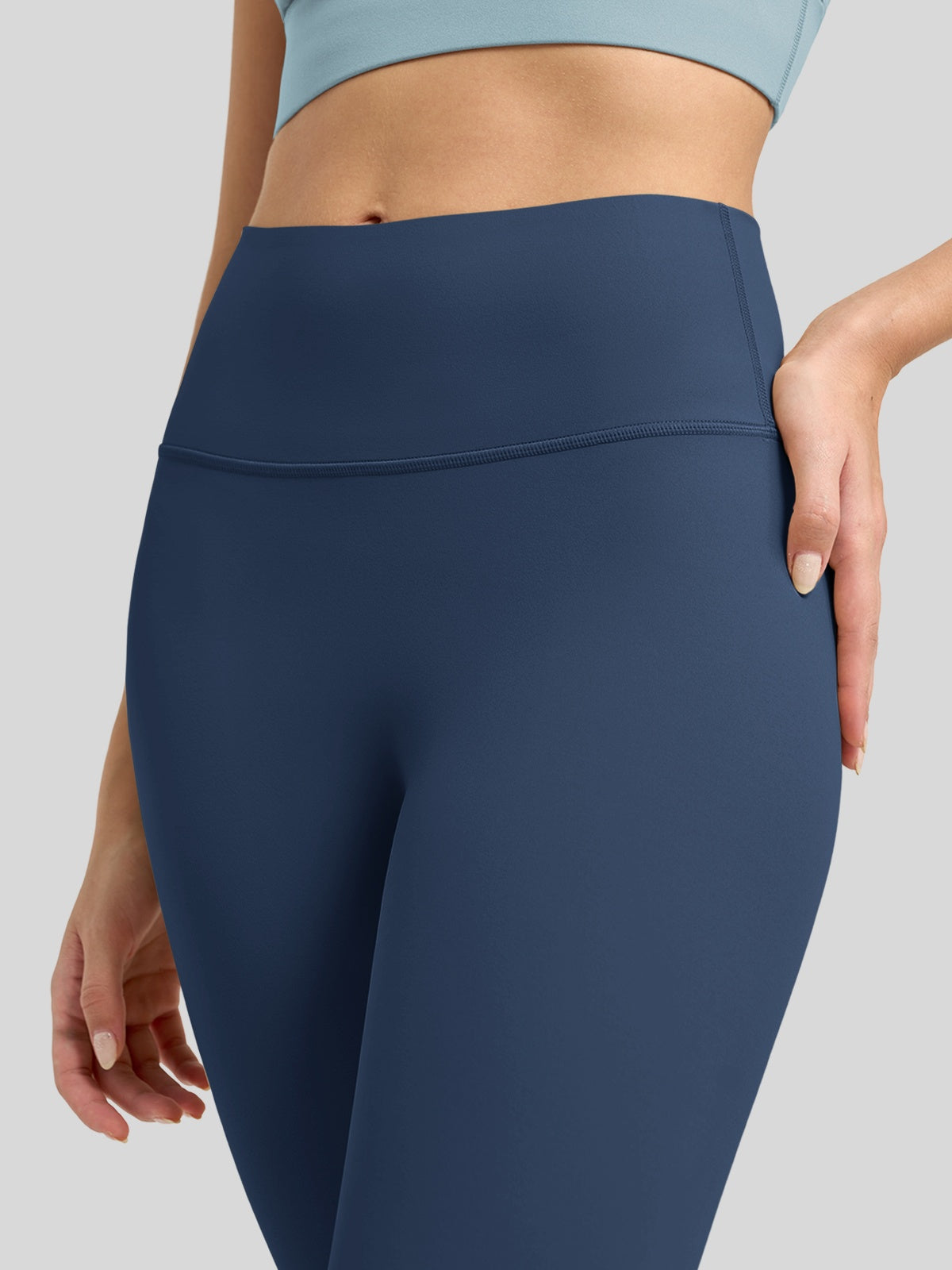 Willit Women's Butterflux High Rise Leggings 28 Inch in blue