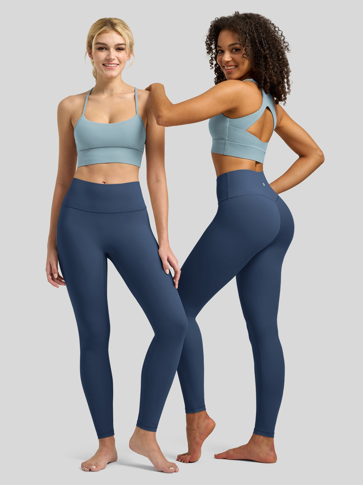 Willit Women's Butterflux High Rise Leggings 29 Inch in dusty blue