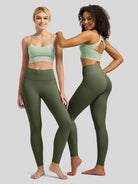 Willit Women's Butterflux High Rise Leggings 28 Inch in green