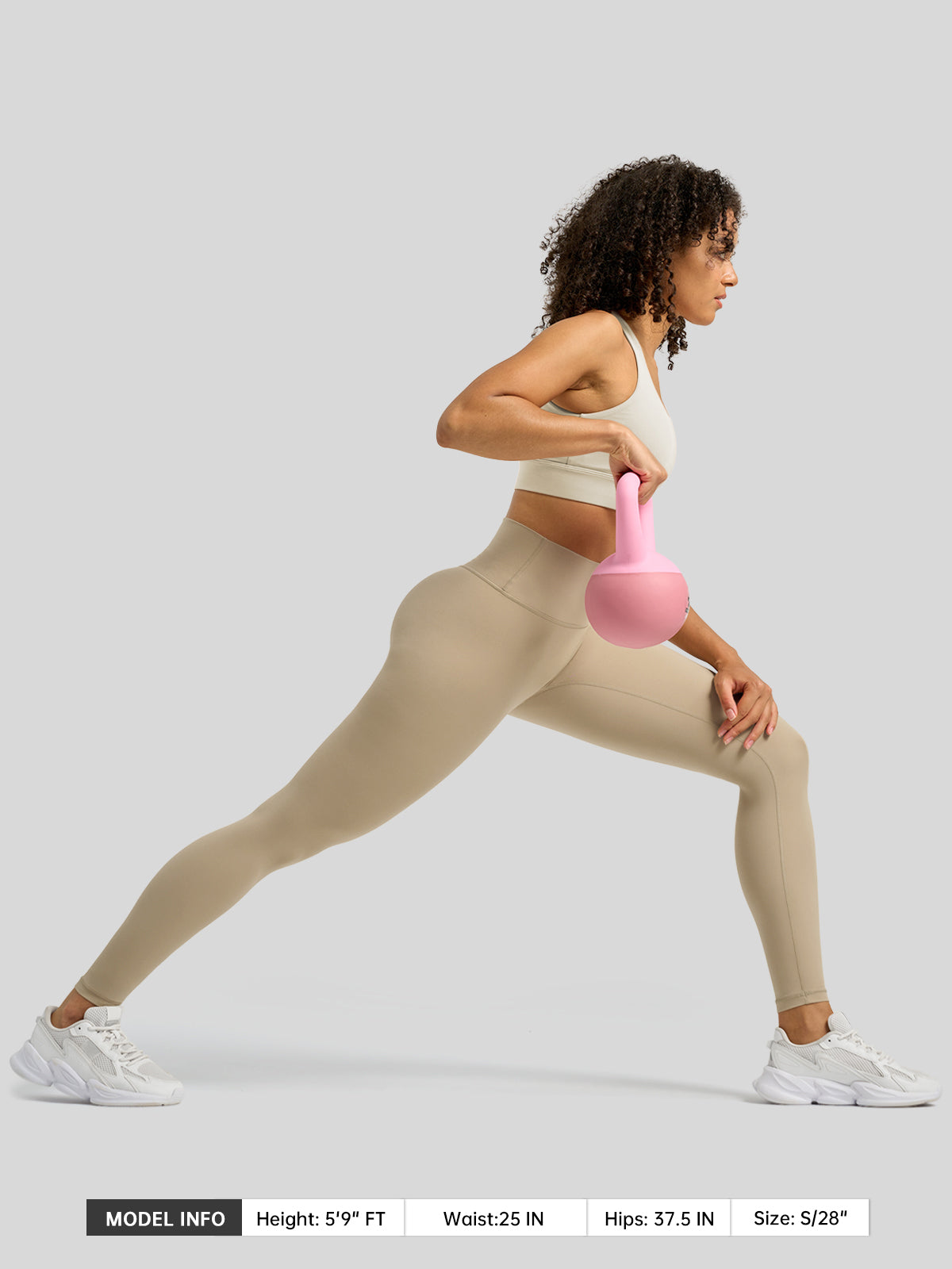 Willit Women's Butterflux High Rise Leggings 28 Inch in khaki