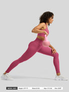 Willit Women's Butterflux High Rise Leggings 28 Inch in rose red