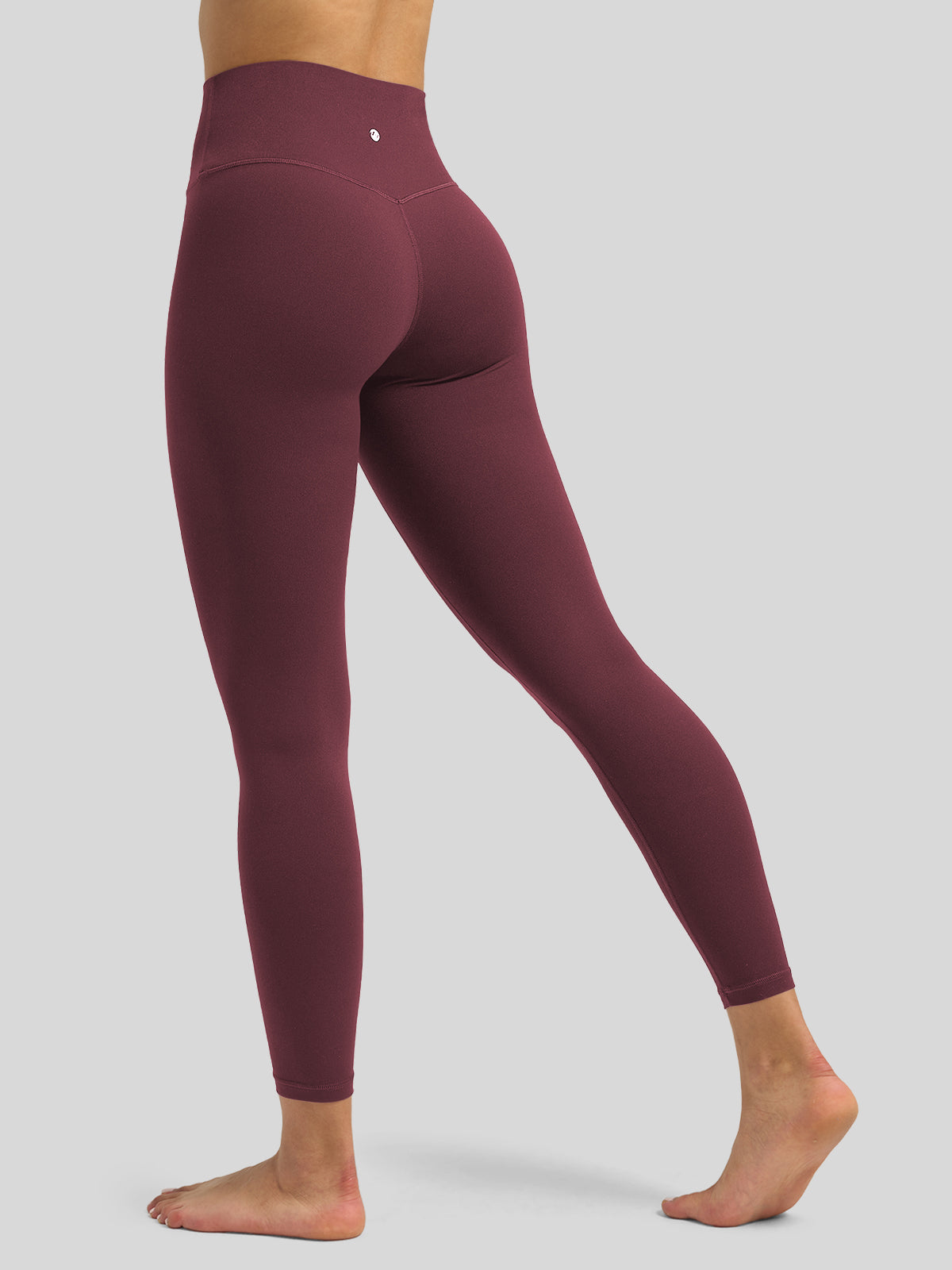 Willit Women's Butterflux High Rise Leggings 28 Inch in wine red
