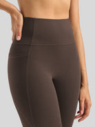 Willit Women's Butterflux Pocket Leggings-25 Inch in dusty in brown
