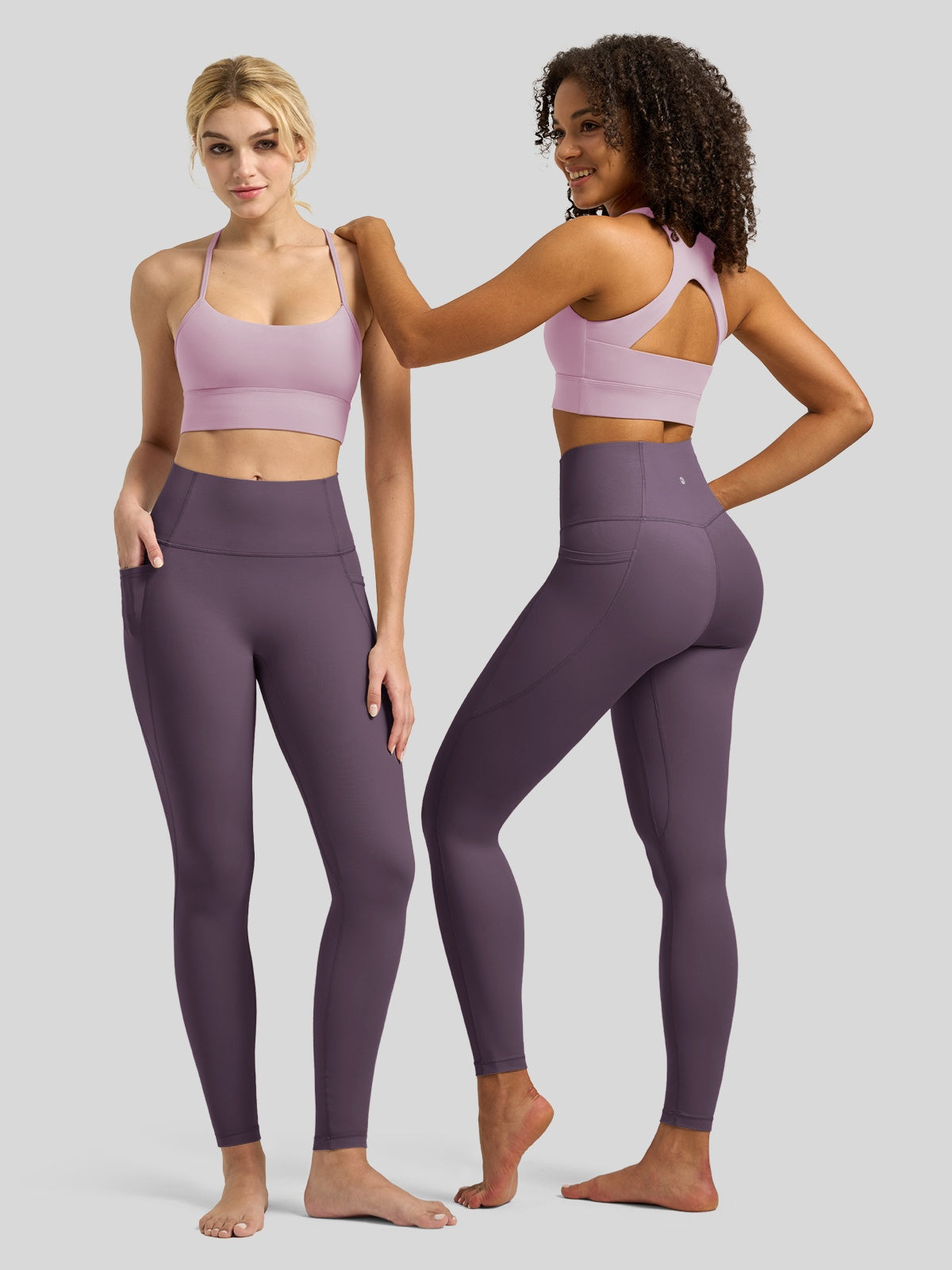 Willit Women's Butterflux Pocket Leggings-25 Inch in blue