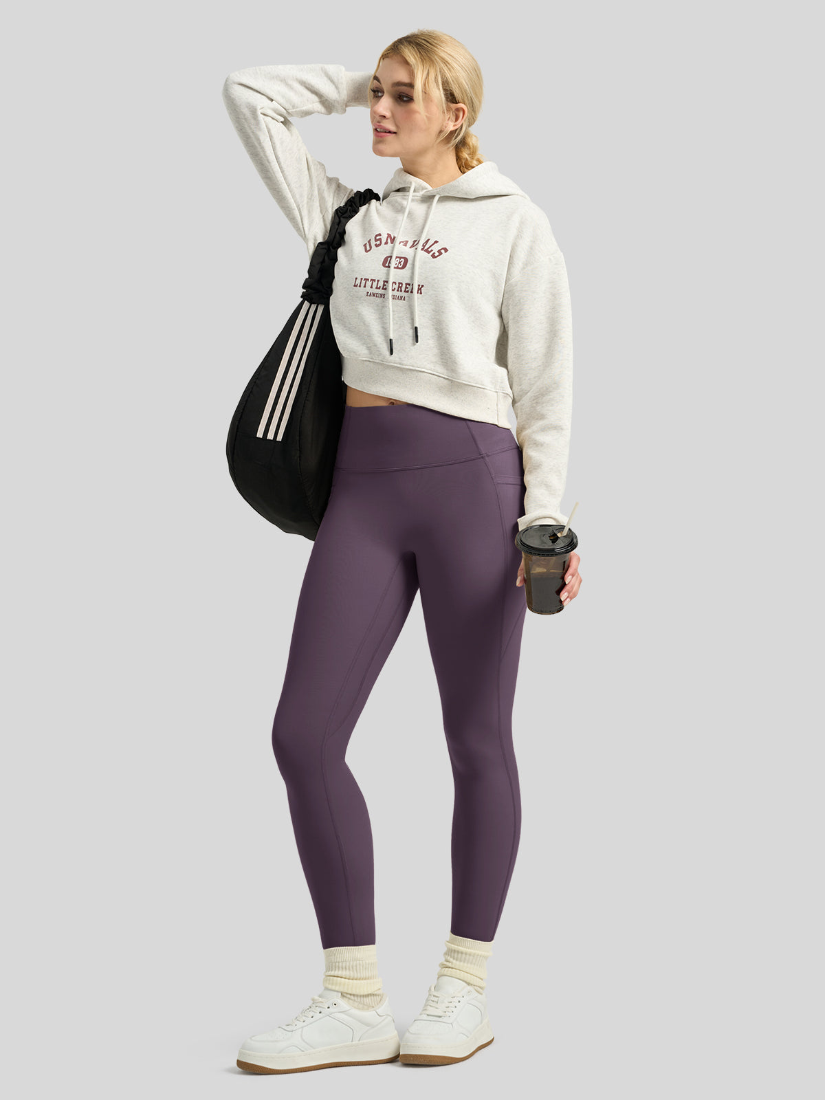 Willit Women's Butterflux Pocket Leggings-25 Inch in blue