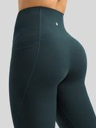 Willit Women's Butterflux Pocket Leggings-25 Inch in dusty in blue