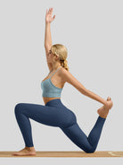 Willit Women's Butterflux Pocket Leggings-25 Inch in dusty in blue