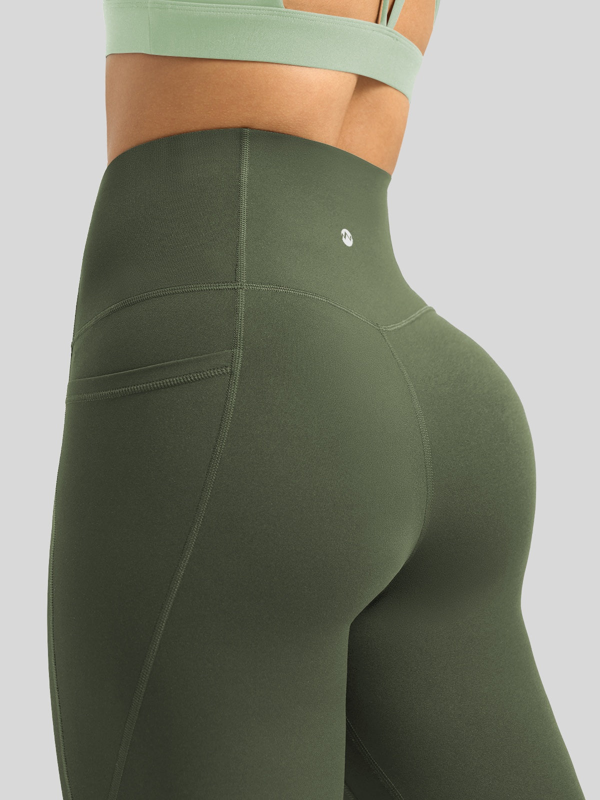 Willit Women's Butterflux Pocket Leggings-25 Inch in green