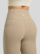 Willit Women's Butterflux Pocket Leggings-25 Inch in dusty in khaki