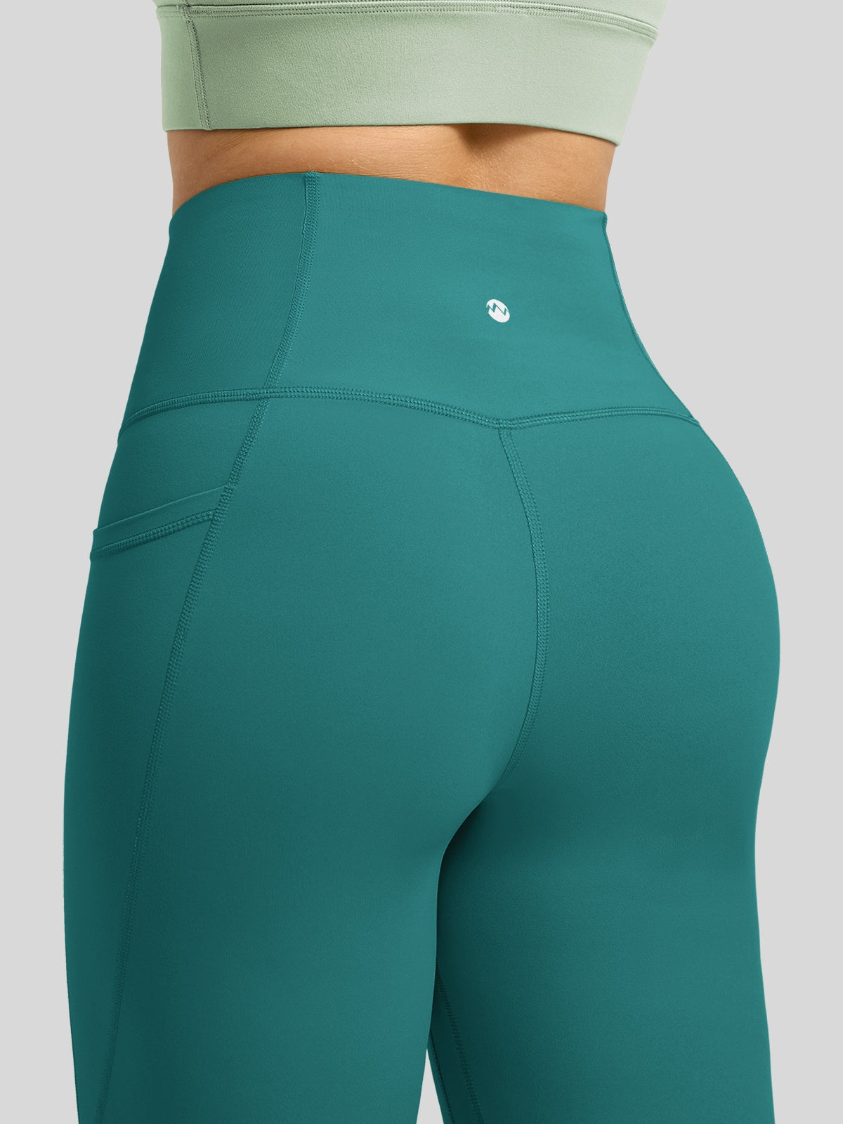 Willit Women's Butterflux Pocket Leggings-25 Inch in dusty in green