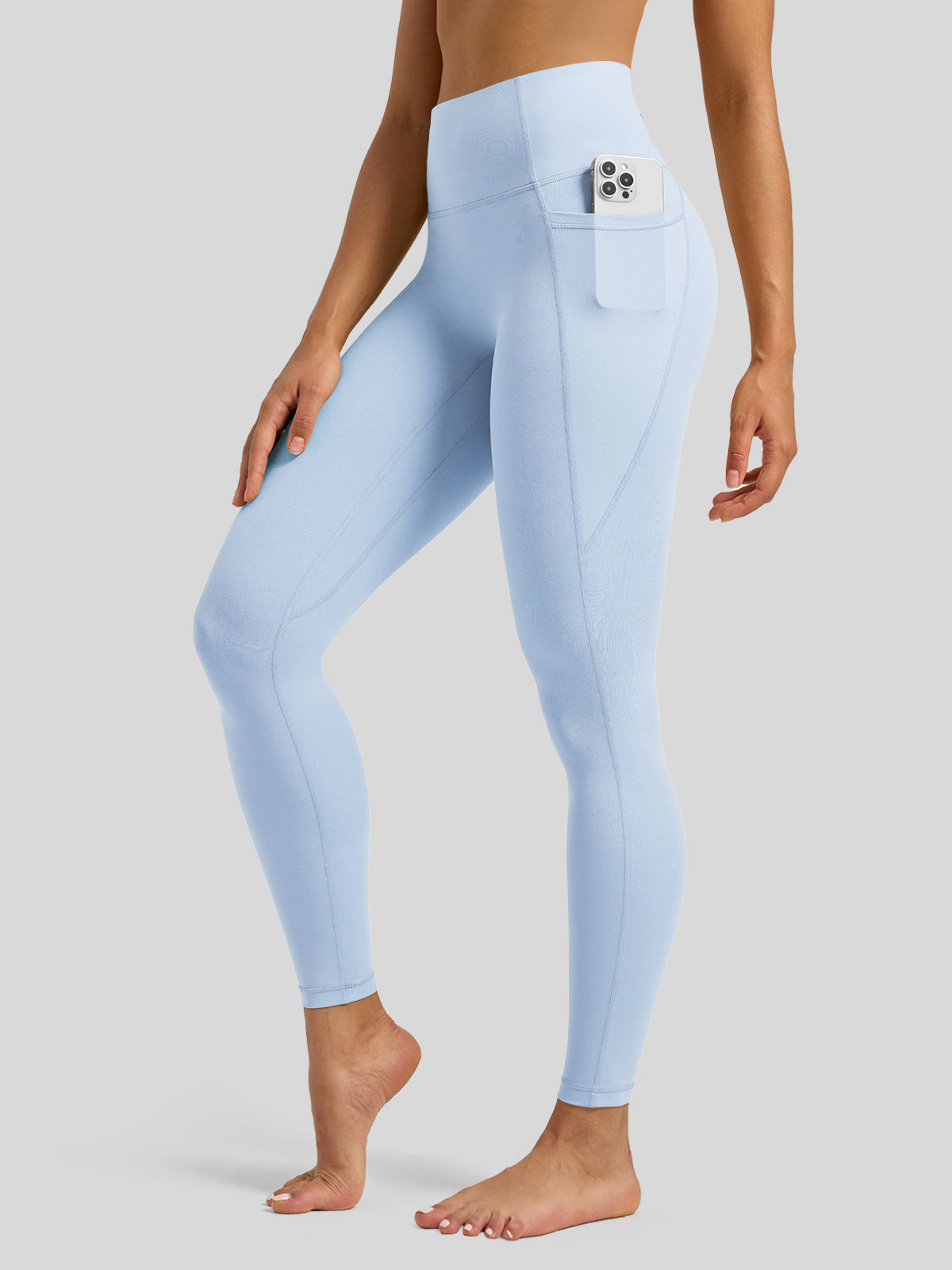 Willit Women's Butterflux Pocket Leggings-25 Inch in blue