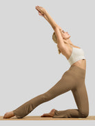 Willit Women's Butterflux Yoga Flare Leggings 30.5 Inch in brown