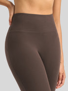 Willit Women's Butterflux Yoga Flare Leggings 33 Inch in brown