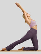 Willit Women's Butterflux Yoga Flare Leggings 30.5 Inch in purple