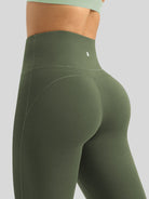 Willit Women's Butterflux Yoga Flare Leggings 30.5 Inch in green
