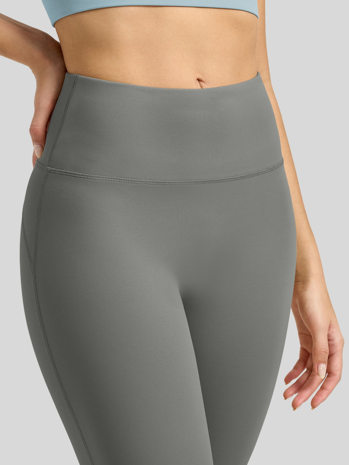 Willit Women's Butterflux Yoga Flare Leggings 33 Inch in gray