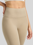 Willit Women's Butterflux Yoga Flare Leggings 30.5 Inch in khaki
