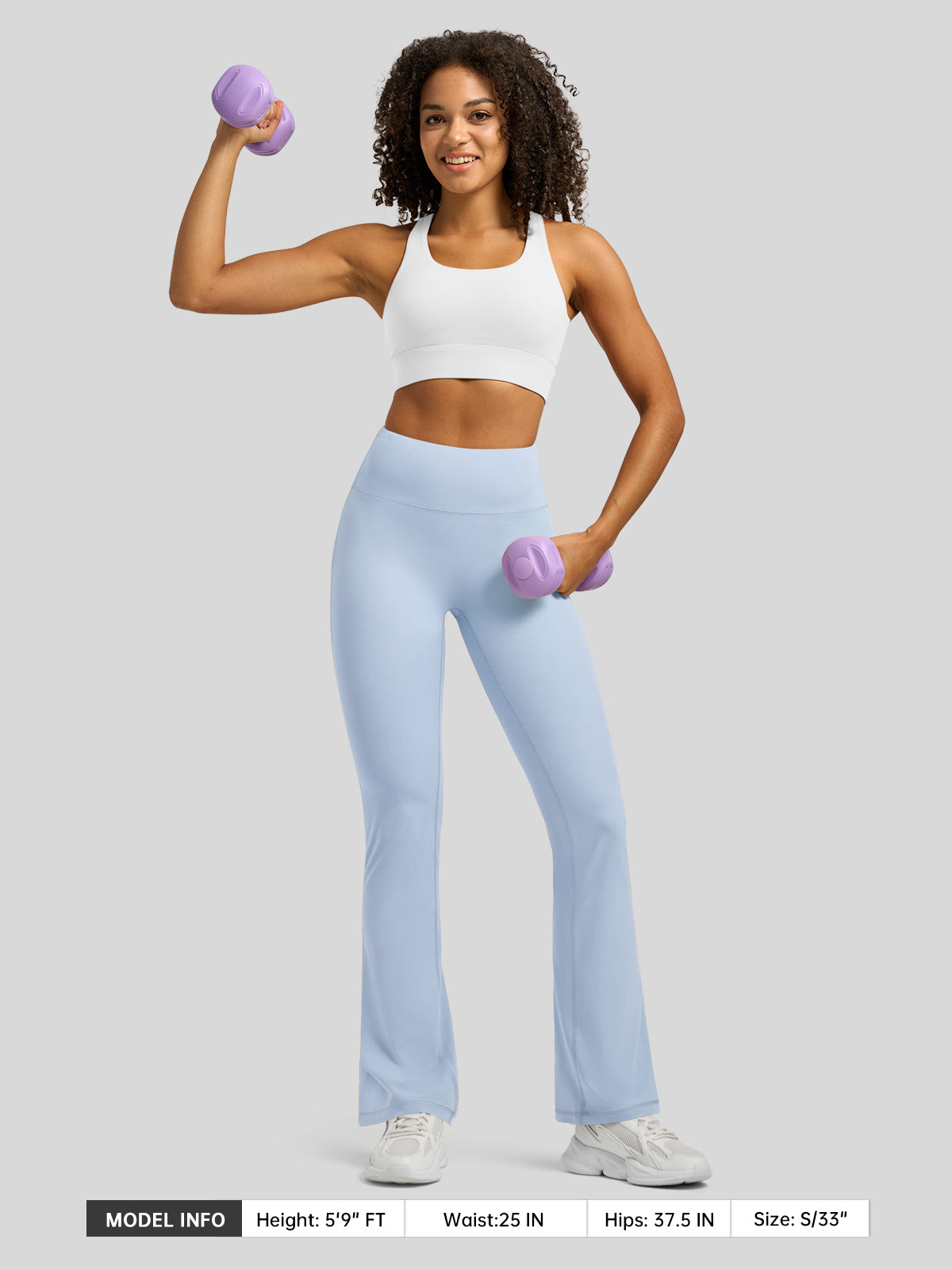 Willit Women's Butterflux Yoga Flare Leggings 29 Inch in blue