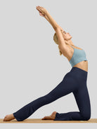 Willit Women's Butterflux Yoga Flare Leggings 33 Inch in navy