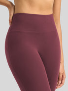 Willit Women's Butterflux Yoga Flare Leggings 30.5 Inch in red